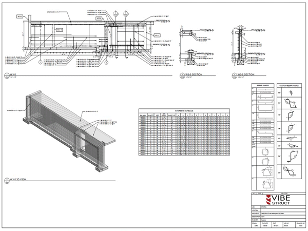 3D REINFORCEMENT SHOP DRAWINGS